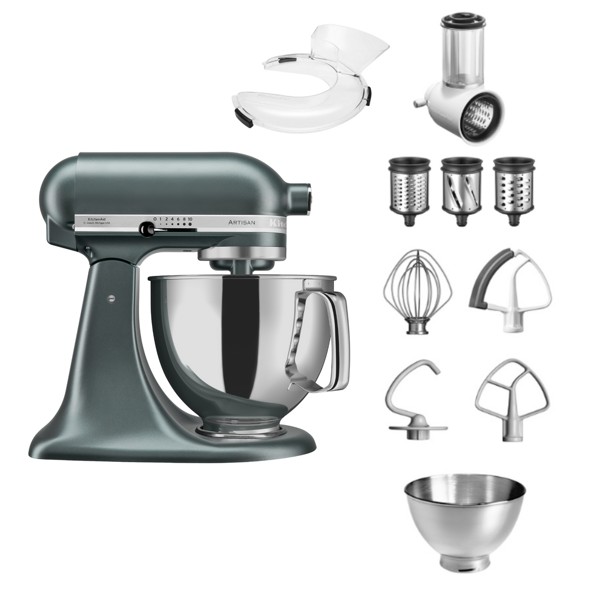 KitchenAid Artisan 5KSM175 Küchenmaschine Set 4,8 l