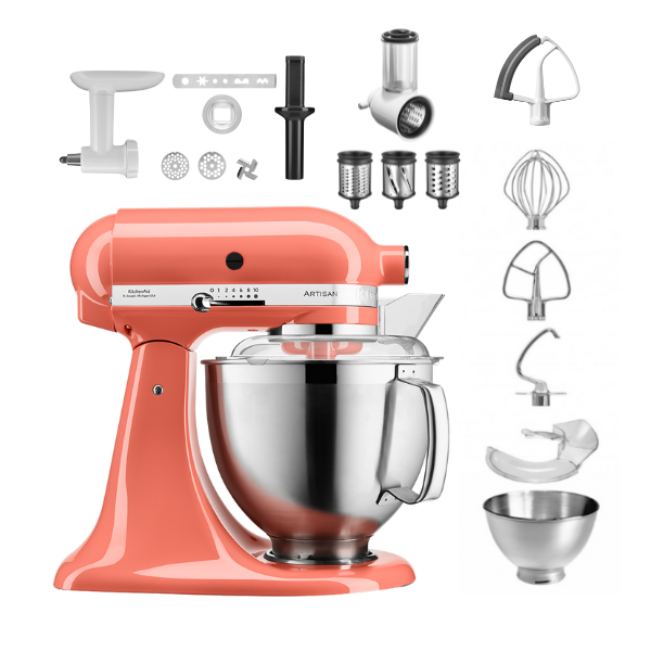 KitchenAid Artisan 5KSM185PS Küchenmaschine 4,8 L Set