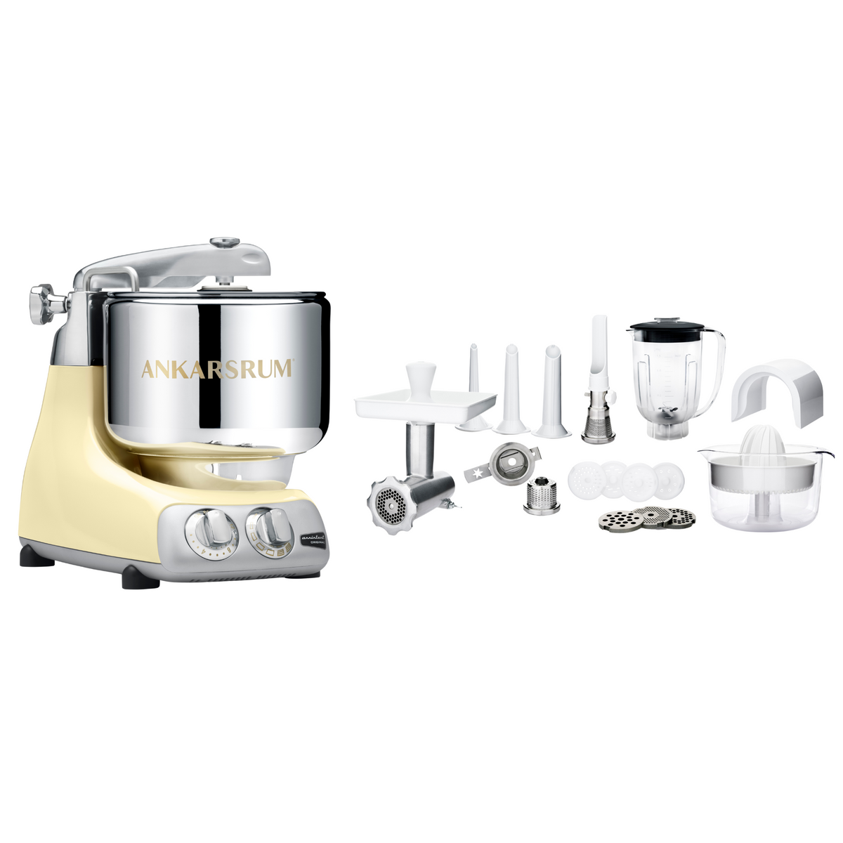 Ankarsrum Küchenmaschine Allrounderset mit Deluxe Zubehörset