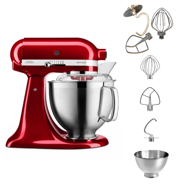 KitchenAid Artisan 5KSM185 Küchenmaschine 4,8 L Set