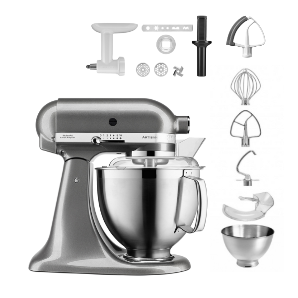 KitchenAid Artisan 5KSM185 Küchenmaschine 4,8 L Set