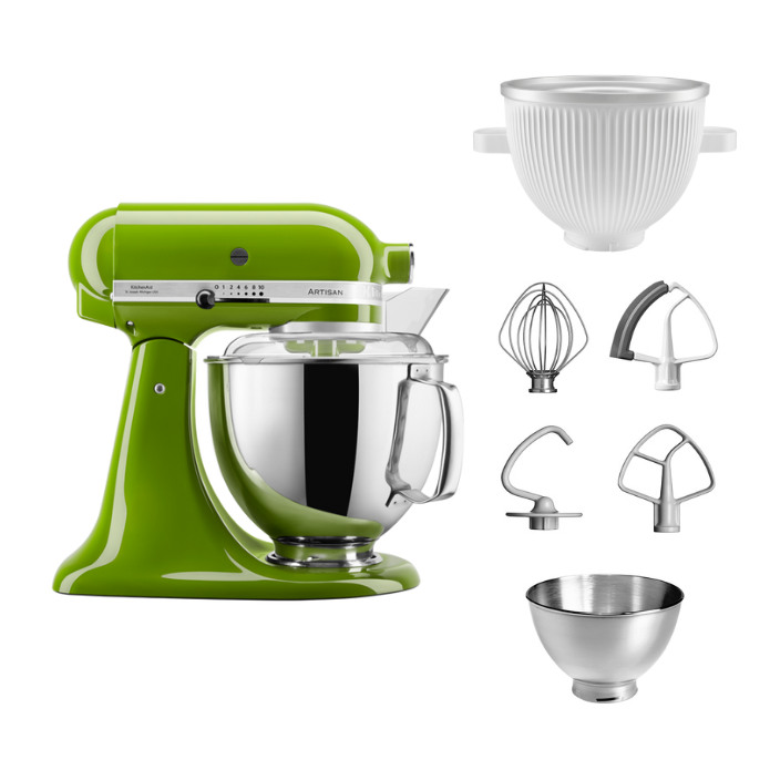 KitchenAid 4,8 L 5KSM175 Artisan Küchenmaschine Icelover mit Eiszubereiter