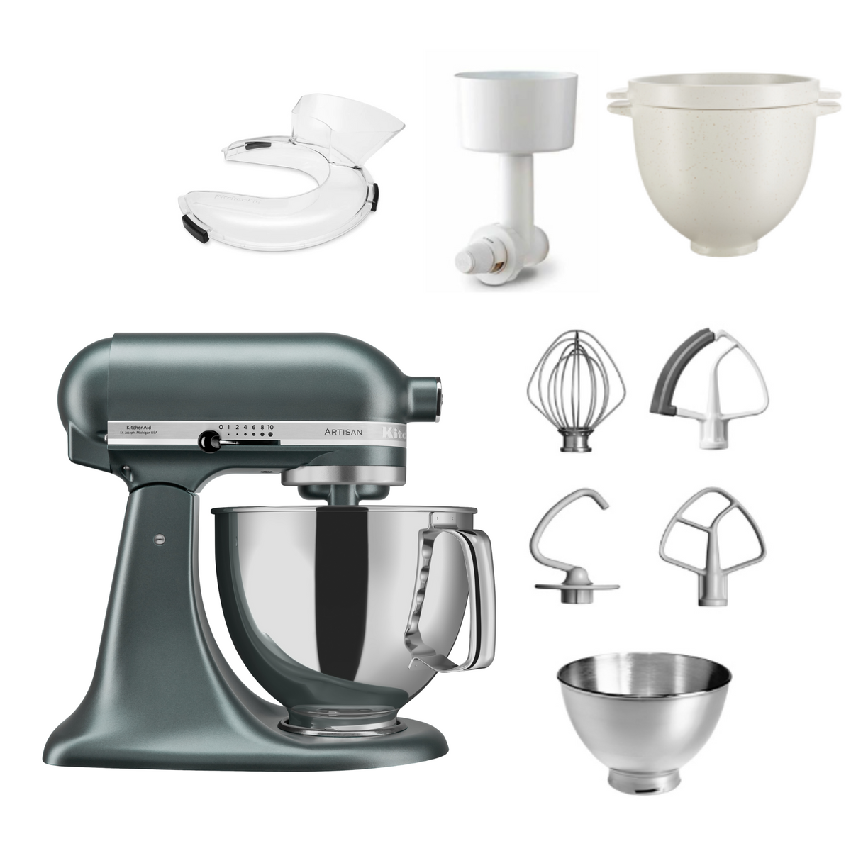 KitchenAid Artisan 5KSM175 Küchenmaschine 4,8 L Set