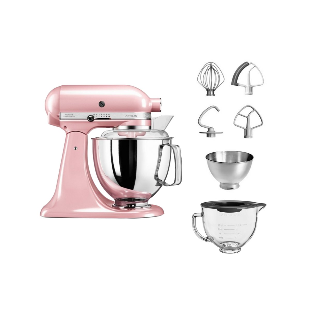 KitchenAid Artisan 5KSM175 Küchenmaschine Set 4,8 l