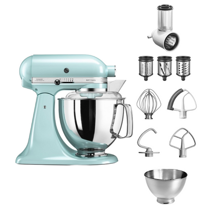 KitchenAid 4,8 L 5KSM175 Artisan Küchenmaschine Beginnerset mit Gemüseschneider