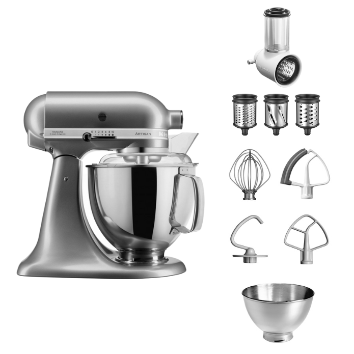 KitchenAid Artisan 5KSM175 Küchenmaschine Set 4,8 l