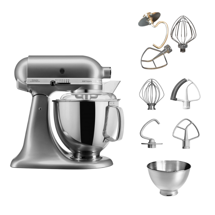 KitchenAid Artisan 5KSM175 Küchenmaschine 4,8 L Tschimmlover Set