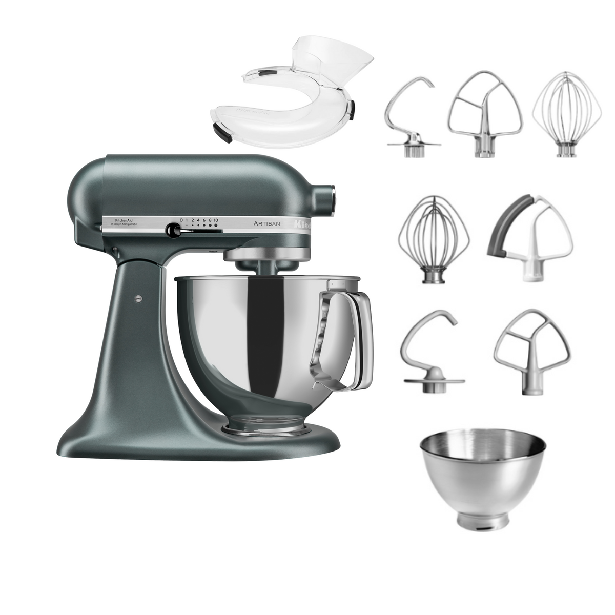 KitchenAid Artisan 5KSM175 Steellover Küchenmaschine 4,8 l