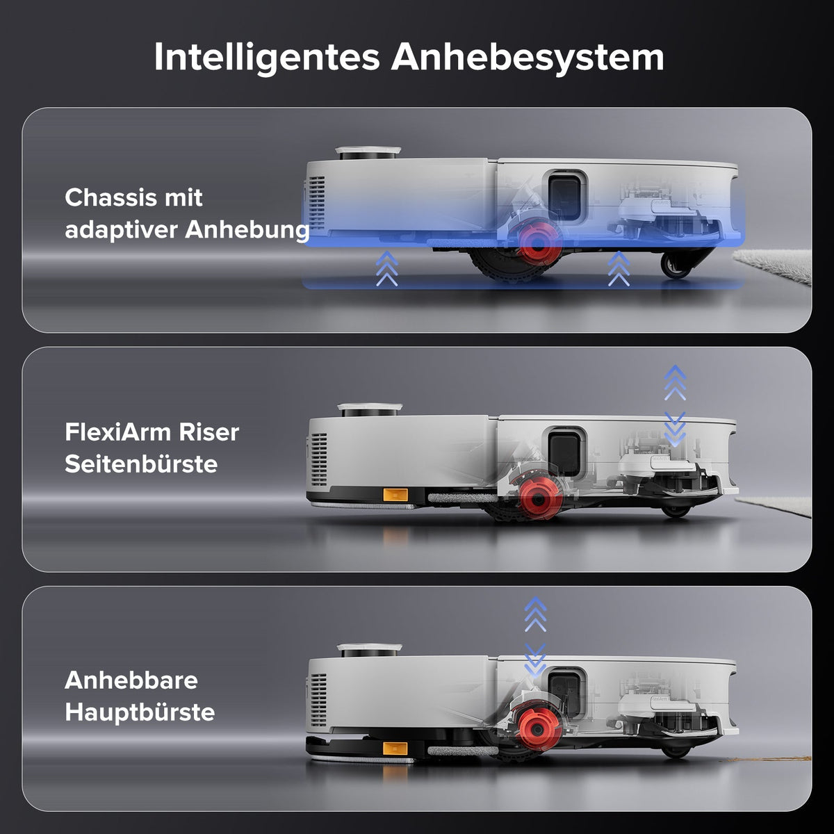 Roborock Saros 10 Saugroboter mit Dual Anti-Tangle System