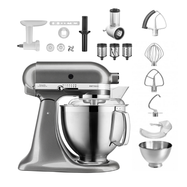 KitchenAid Artisan 5KSM185PS Küchenmaschine 4,8 L Set