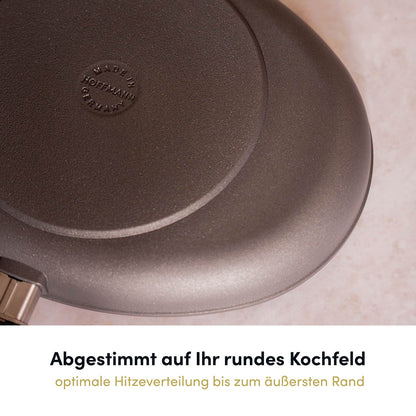 Schnitzelpfanne I Fischpfanne oval 38x28 cm I Deckel optional