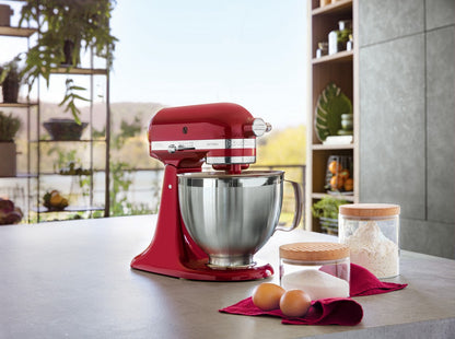 KitchenAid 4,8 L 5KSM185 Artisan Küchenmaschine Beginnerset Artisan Gemüseschneider+Flexirührer