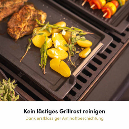 Aluguss Teppanyaki Grillplatte 41x24 cm